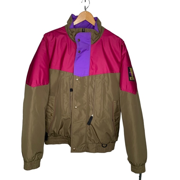 VTG WestWave Mens Winter Coat Medium Gortex Coloblock Ski Bright Pink Canada - Picture 1 of 10